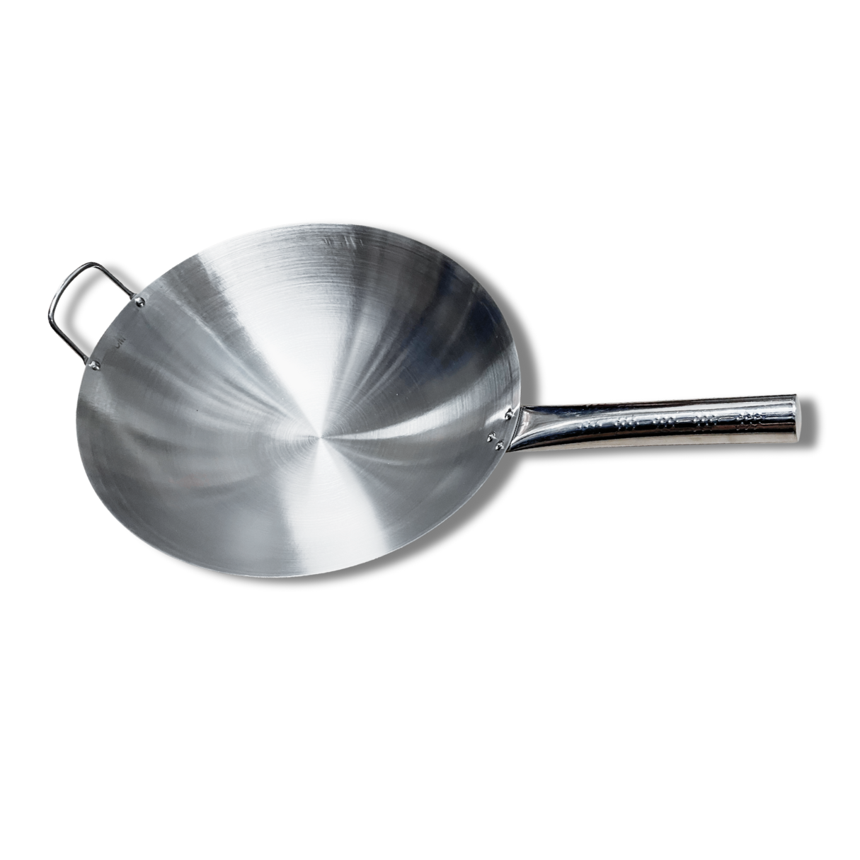 Wok de Acero Inoxidable Con Mango y Orejas 36CM