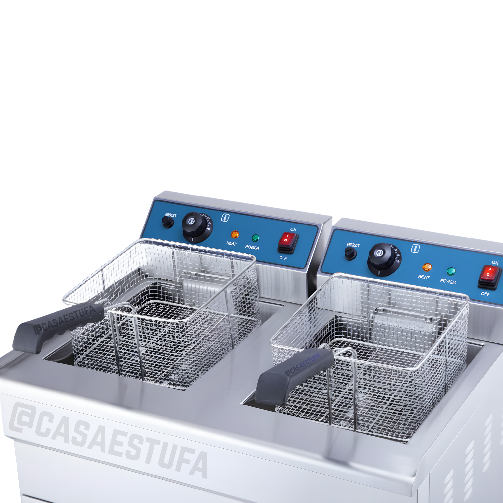 Freidora Doble Eléctrica con Gabeta