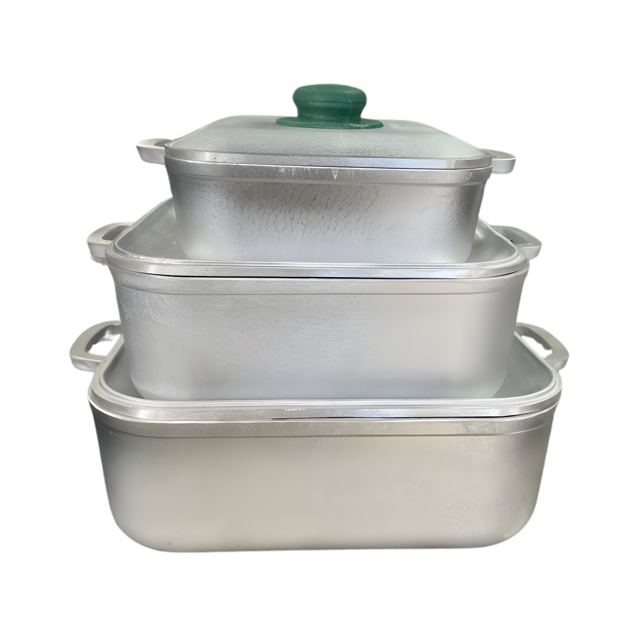 Paila Cuadrada con Tapa Aluminio Universal