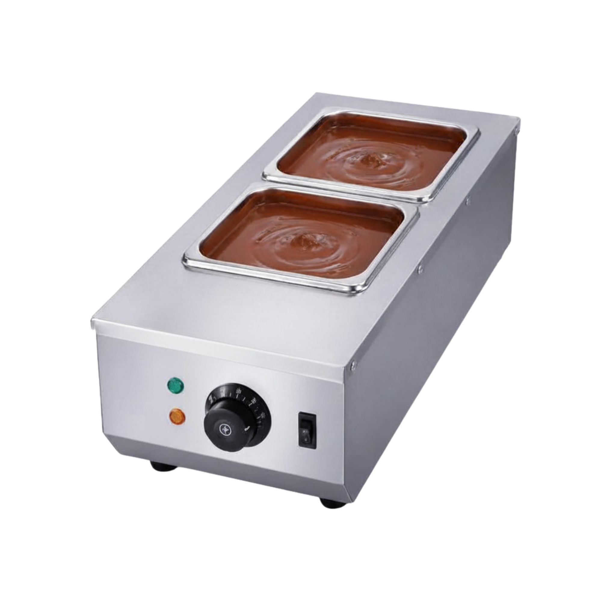 Máquina templadora de chocolate ASTAR con 2 recipientes 1/6, modelo SCS-CW2.