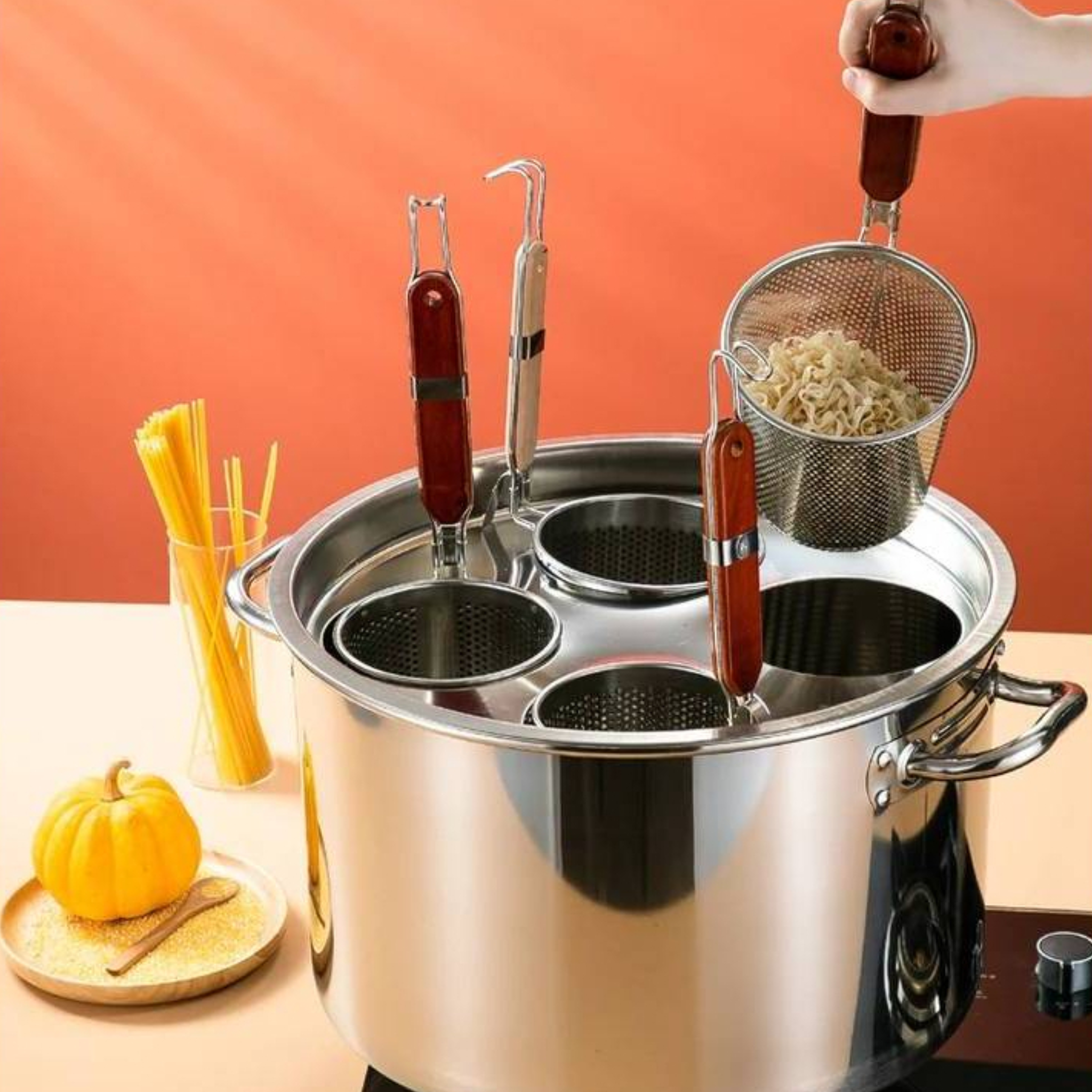 Olla para Pasta con 4 cestas 40x24CM