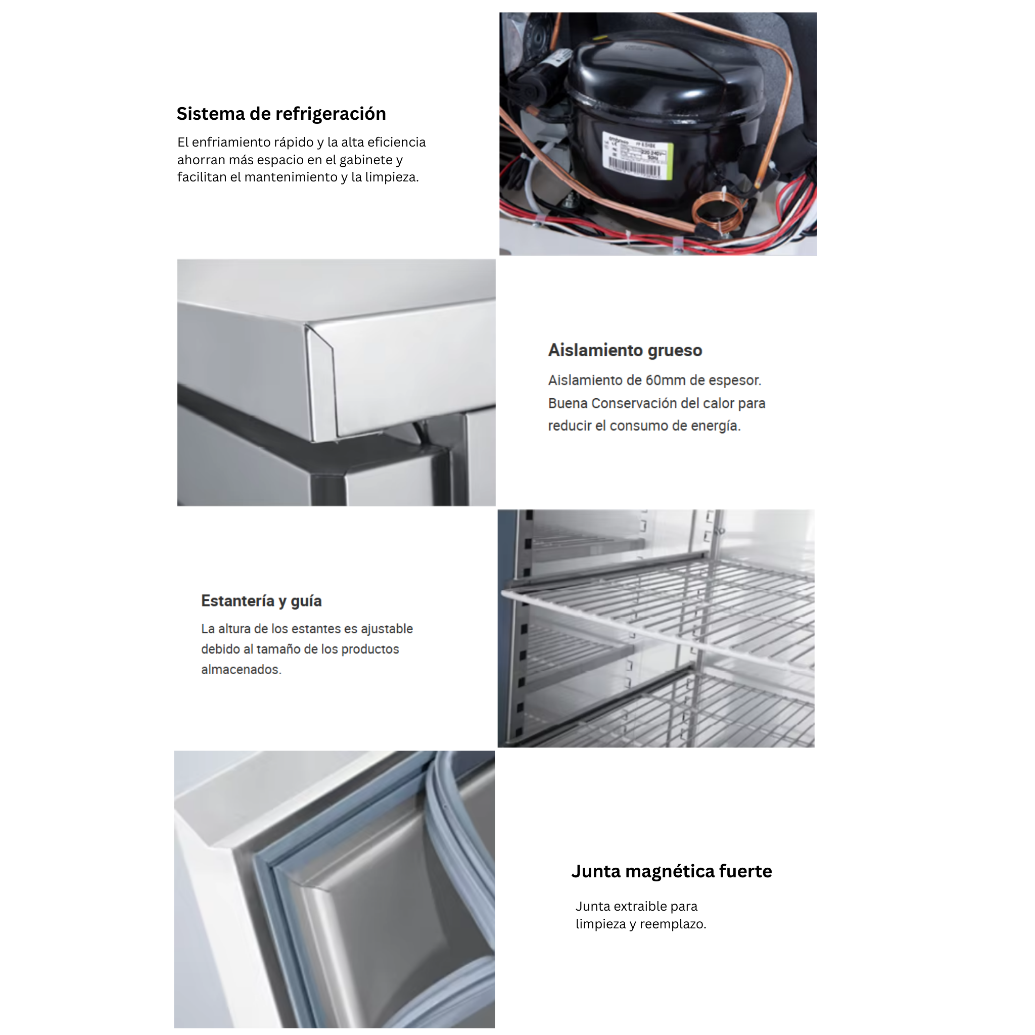 Mesa Refrigerada Vitrina Bar 2 Puertas 110V