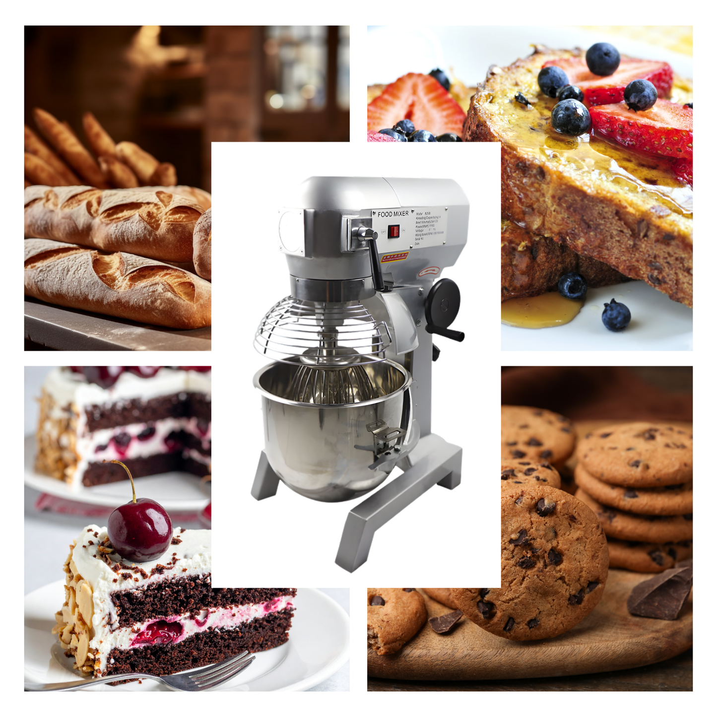 Batidora Industrial con Protector 10L | 15L | 20L | 30L