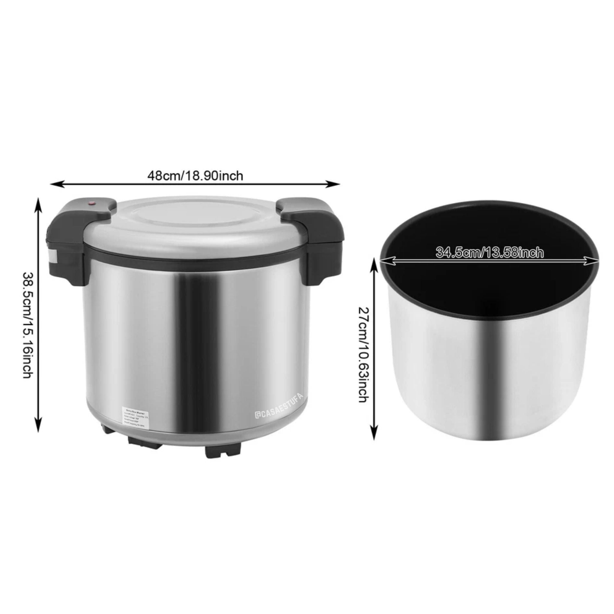 Calentador Warmer de Arroz 23L SCSWT-33