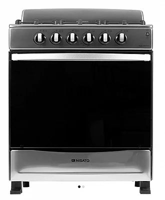 Estufa Nisato de 30” con 5 Quemadores y Horno – Acero Inoxidable