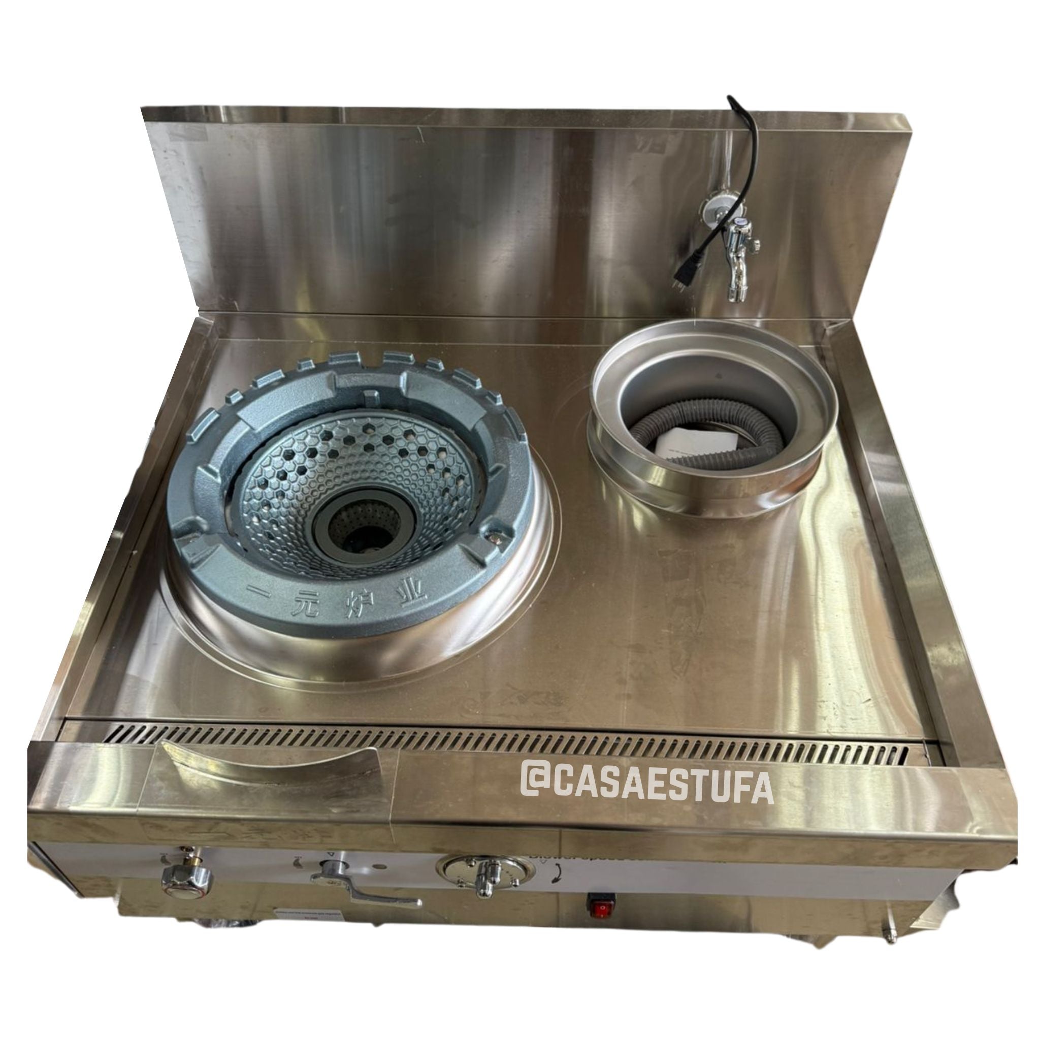 Estufa Industrial para Wok baja presión con blower