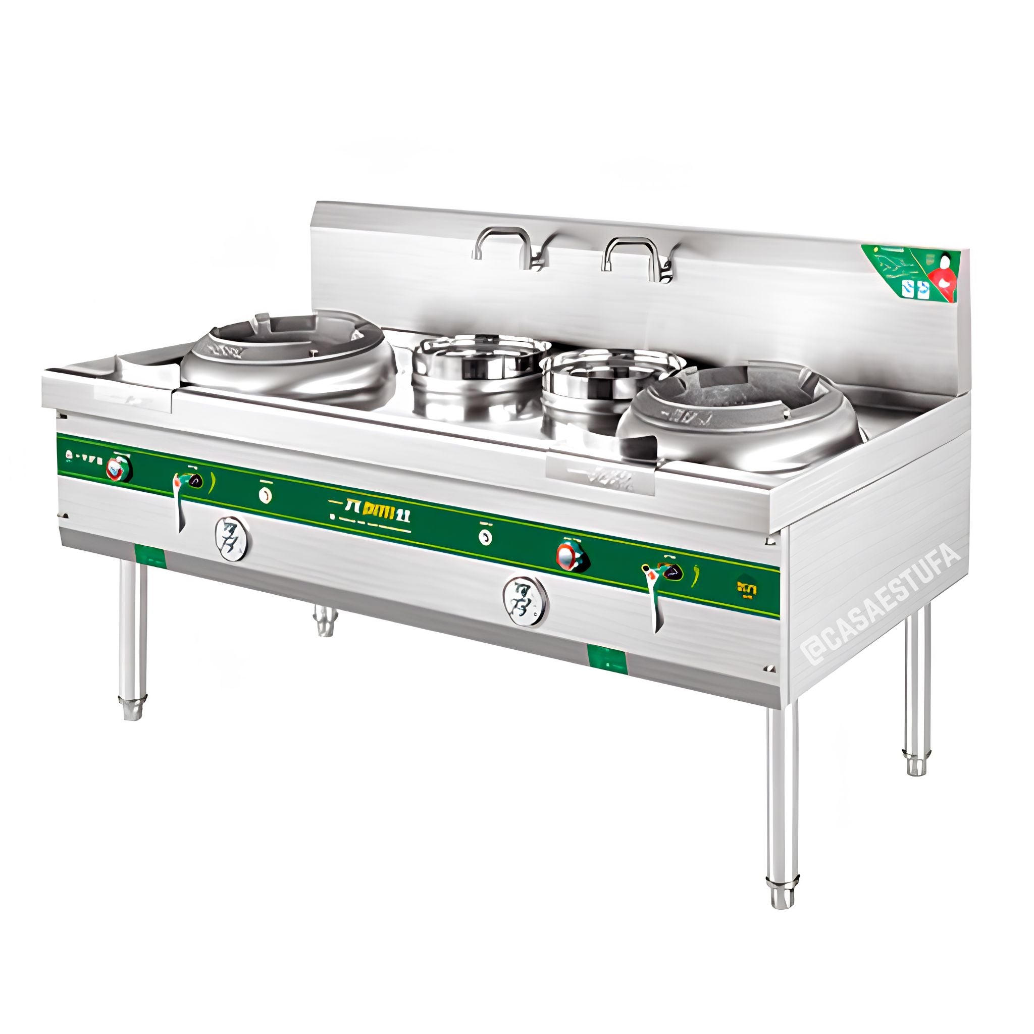 Estufa Industrial para Wok baja presión con blower