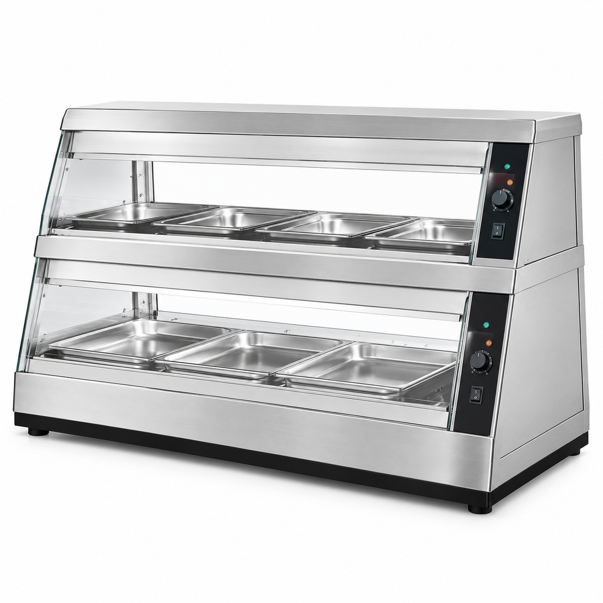 Vitrina Caliente Exhibidora de 150 cm con Doble Calefacción – 110 V