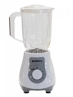 Licuadora Nisato Blanca 400W con Vaso Plástico – 5 Velocidades