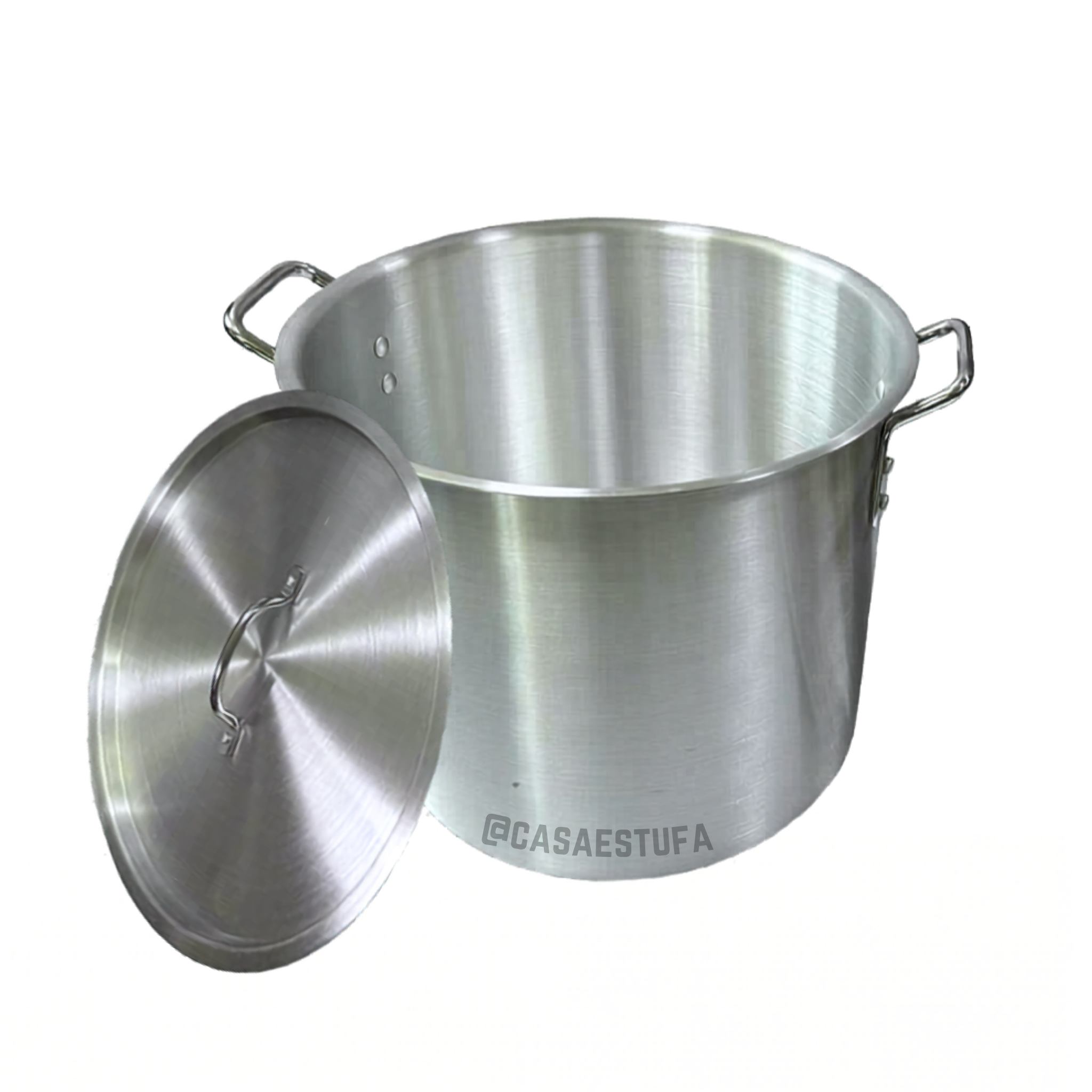 Olla de Aluminio Gruesa con Tapadera