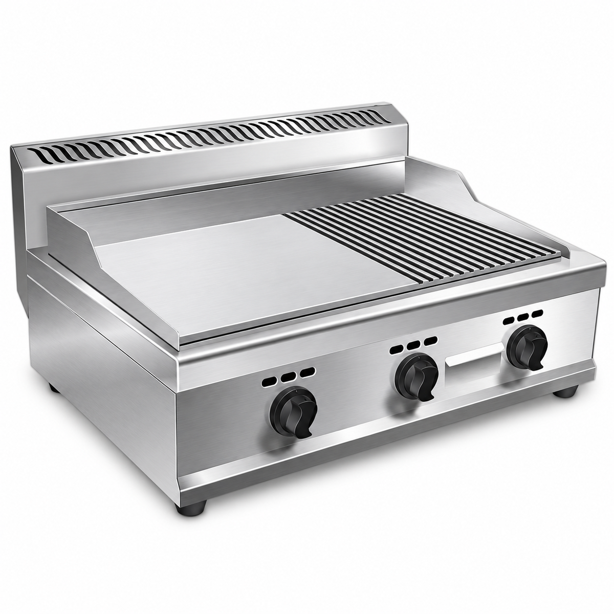 Plancha Industrial a Gas Doble Corrugada Star Chef – CEGG-722