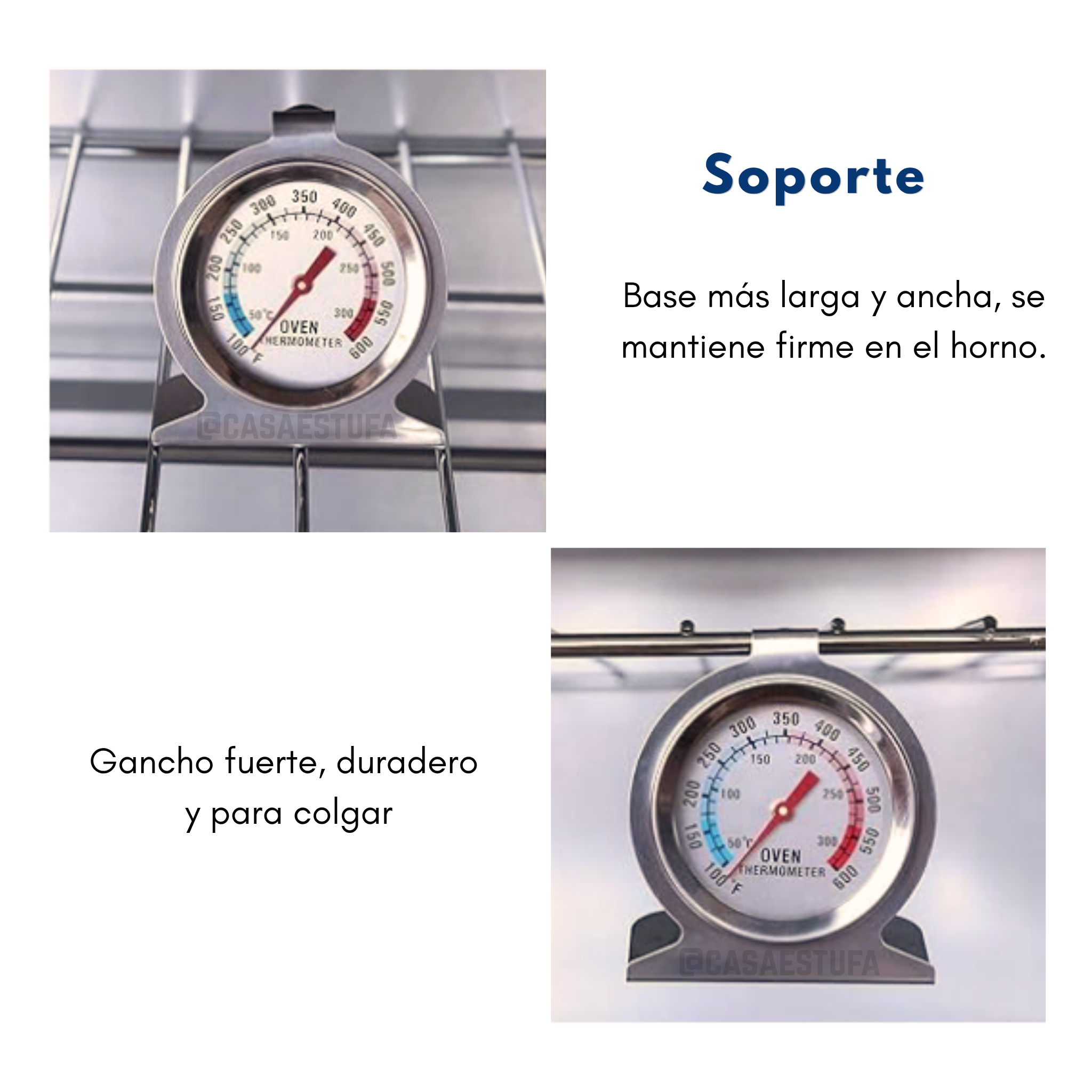 Termómetro de reloj para Horno