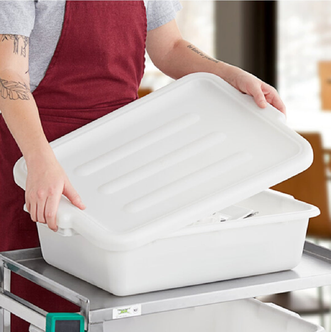 Bandeja Blanca con Tapa 46x35x12cm Tote Box