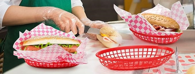 Cesta Canasta para servir Comida 9-1/4in x 5-3/4in