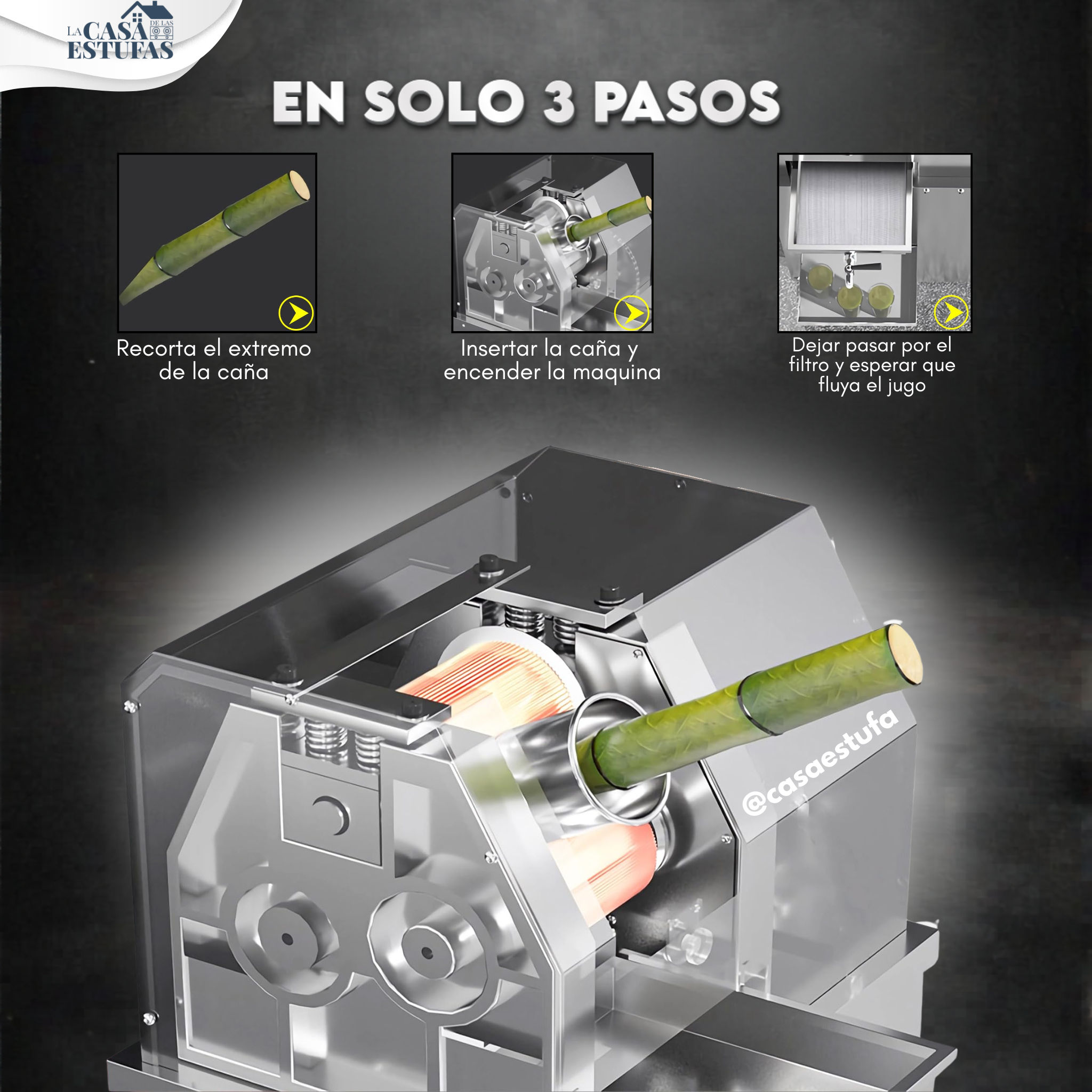 Extractor de jugo de Caña