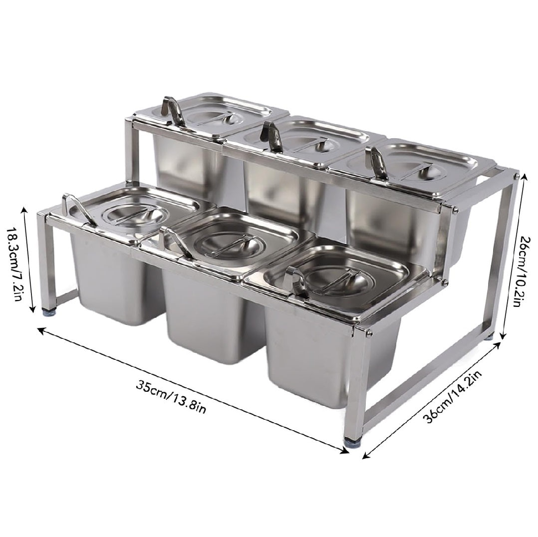 Rack Estante Organizador para 6 Bandejas 1/6