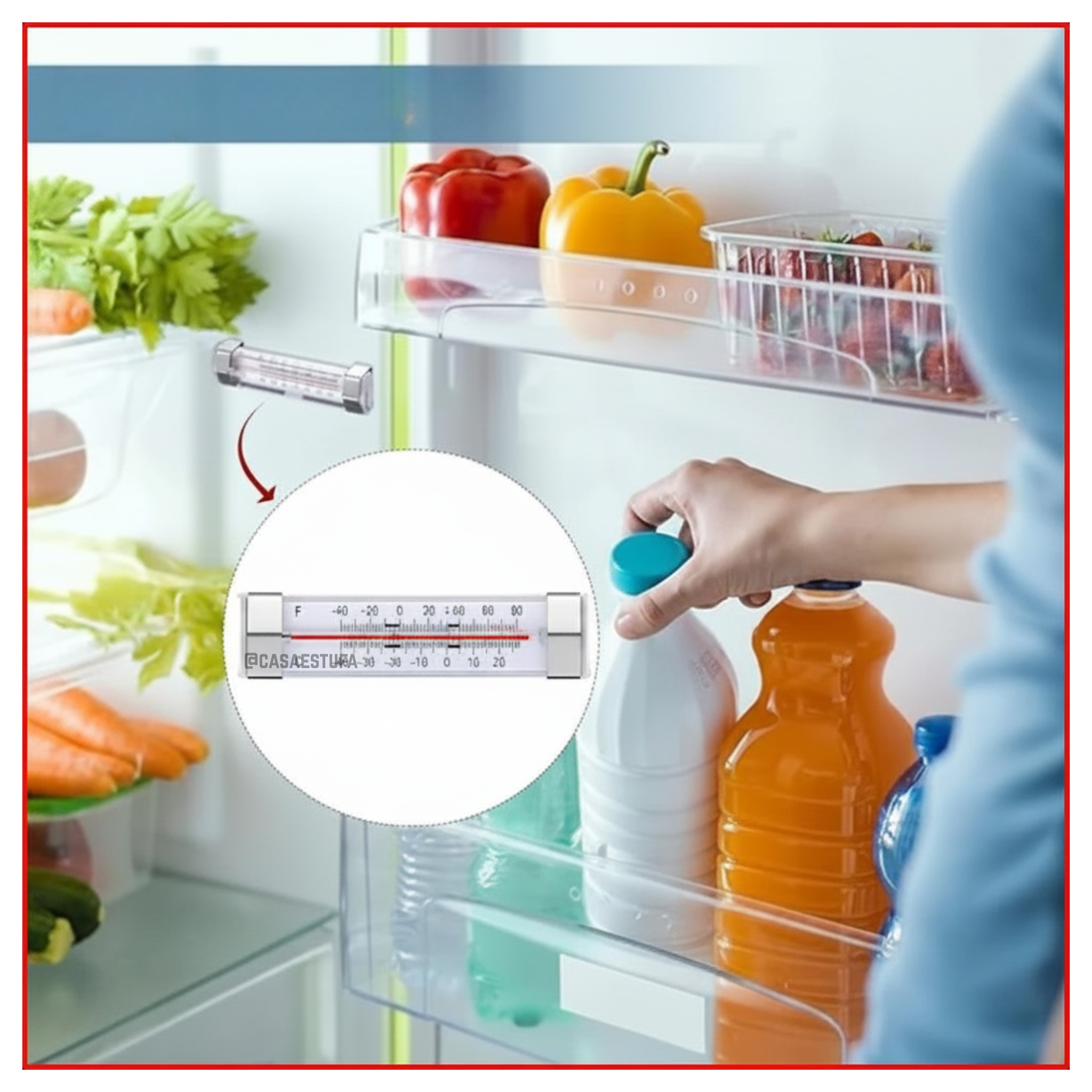 Termómetro para Nevera y Congelador -40C a 20C