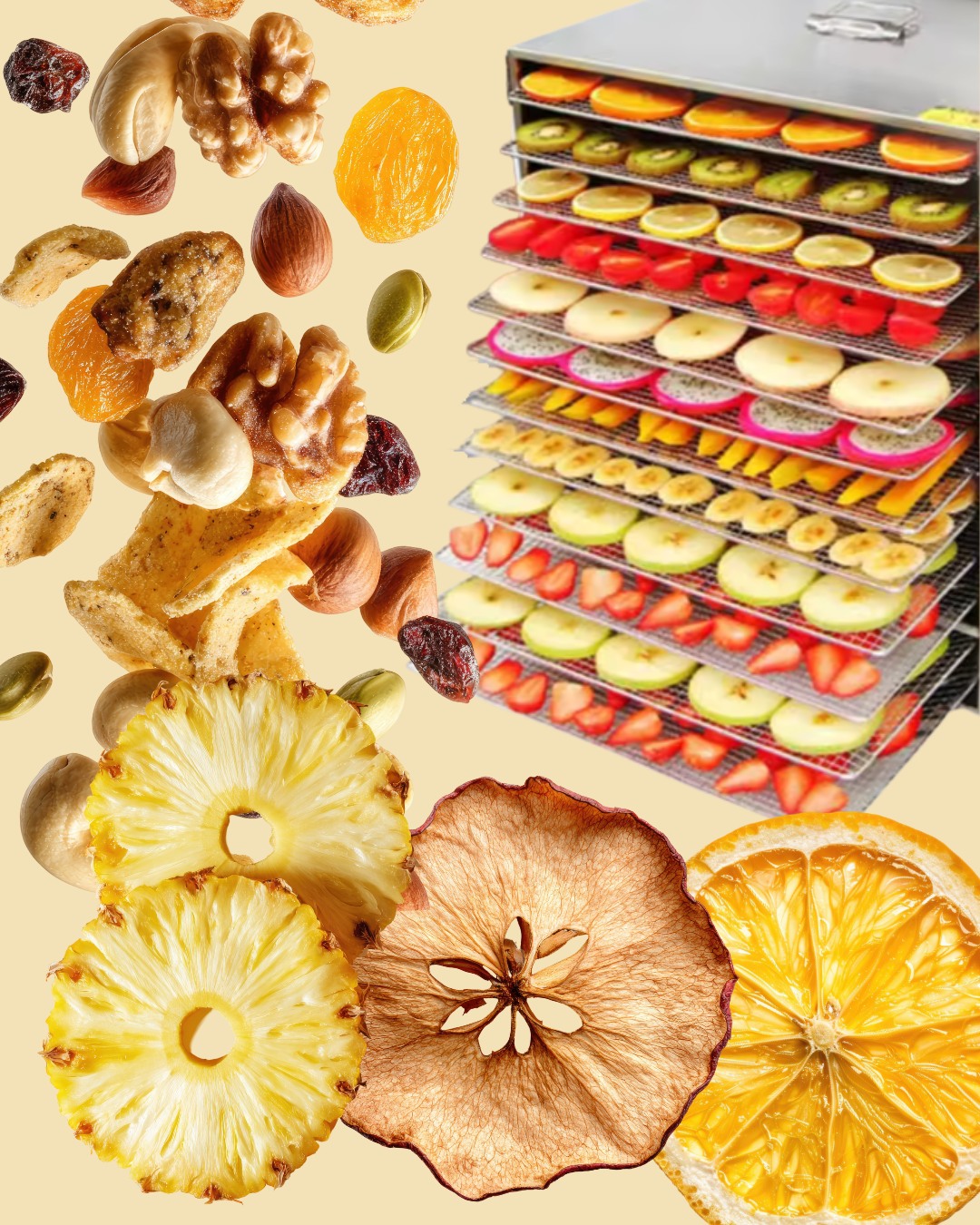 Maquina Deshidratadora de Alimentos y Frutas de 30 Niveles 110V/60hz