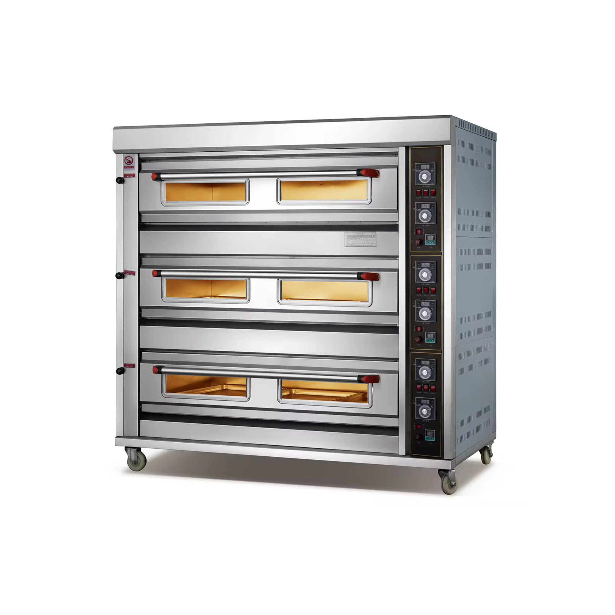Horno Industrial a Gas de 3 niveles 9 Bandejas