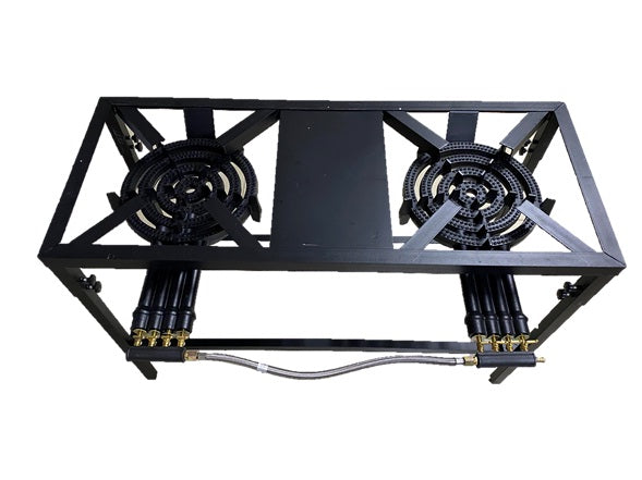 Estufa Industrial de 2 quemadores de 4 llave con pata