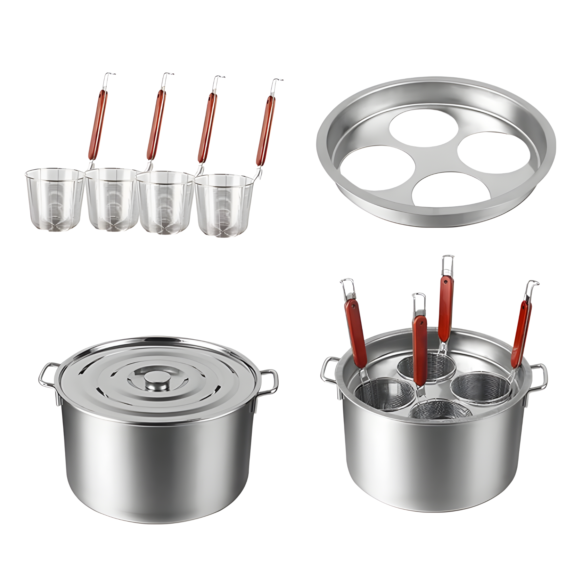 Olla para Pasta con 4 cestas 40x24CM