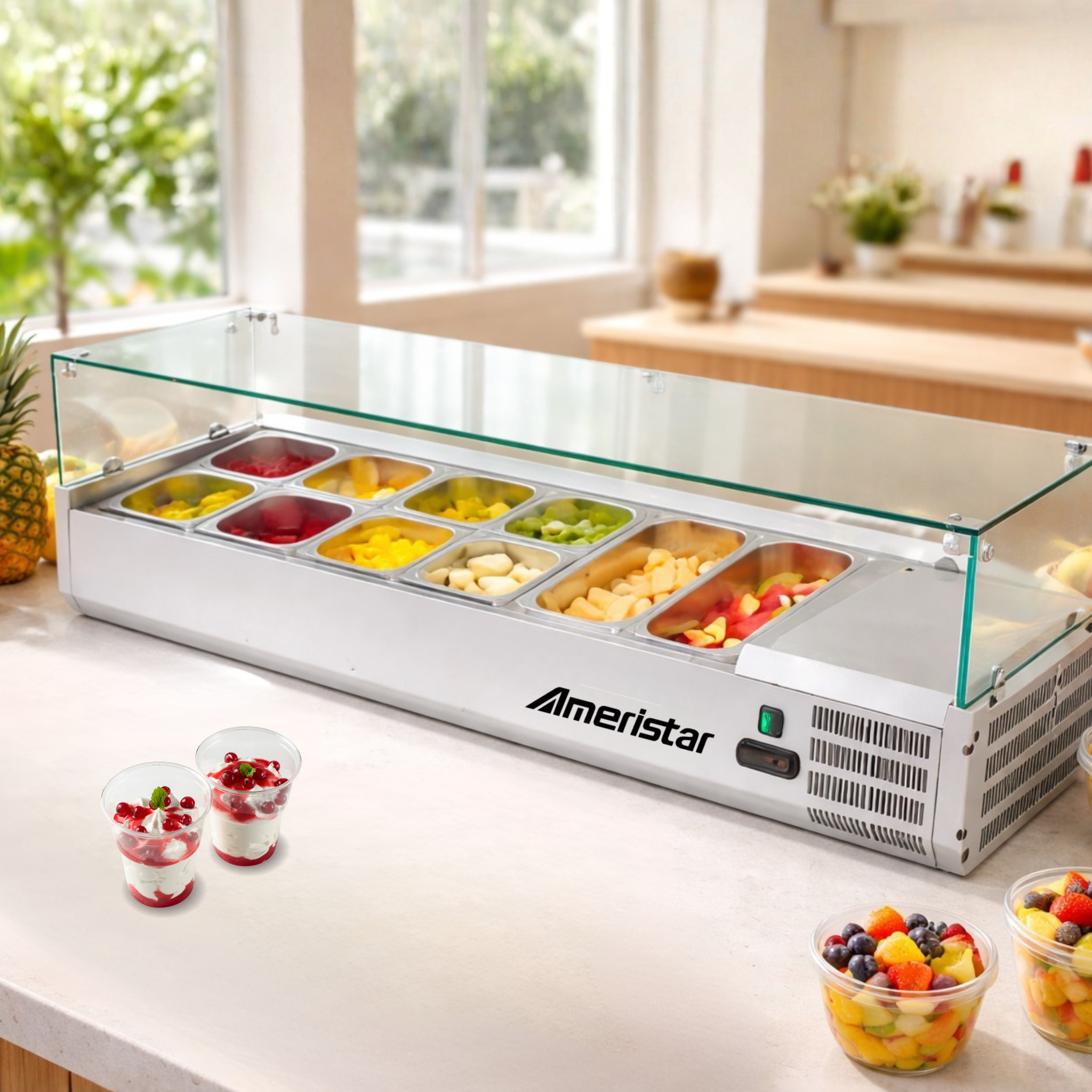 Baño María Fria Refrigerada para Alimentos 110V/60Hz
