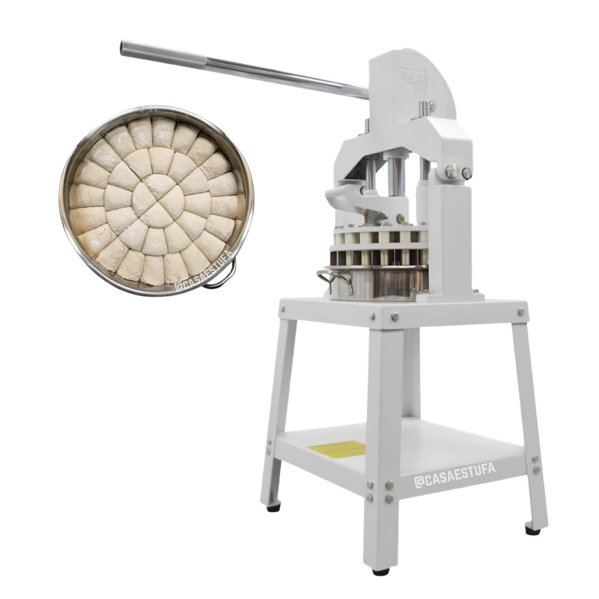 Divisora de Masa Manual con Pedestal de 36pcs de 30g - 180g