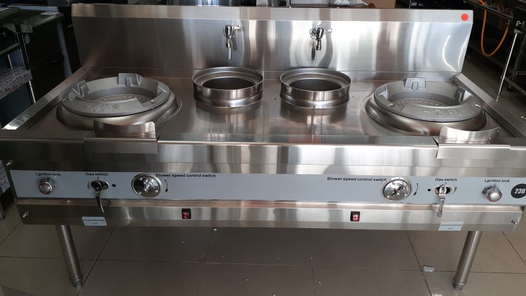 Estufa Industrial para Wok baja presión con blower