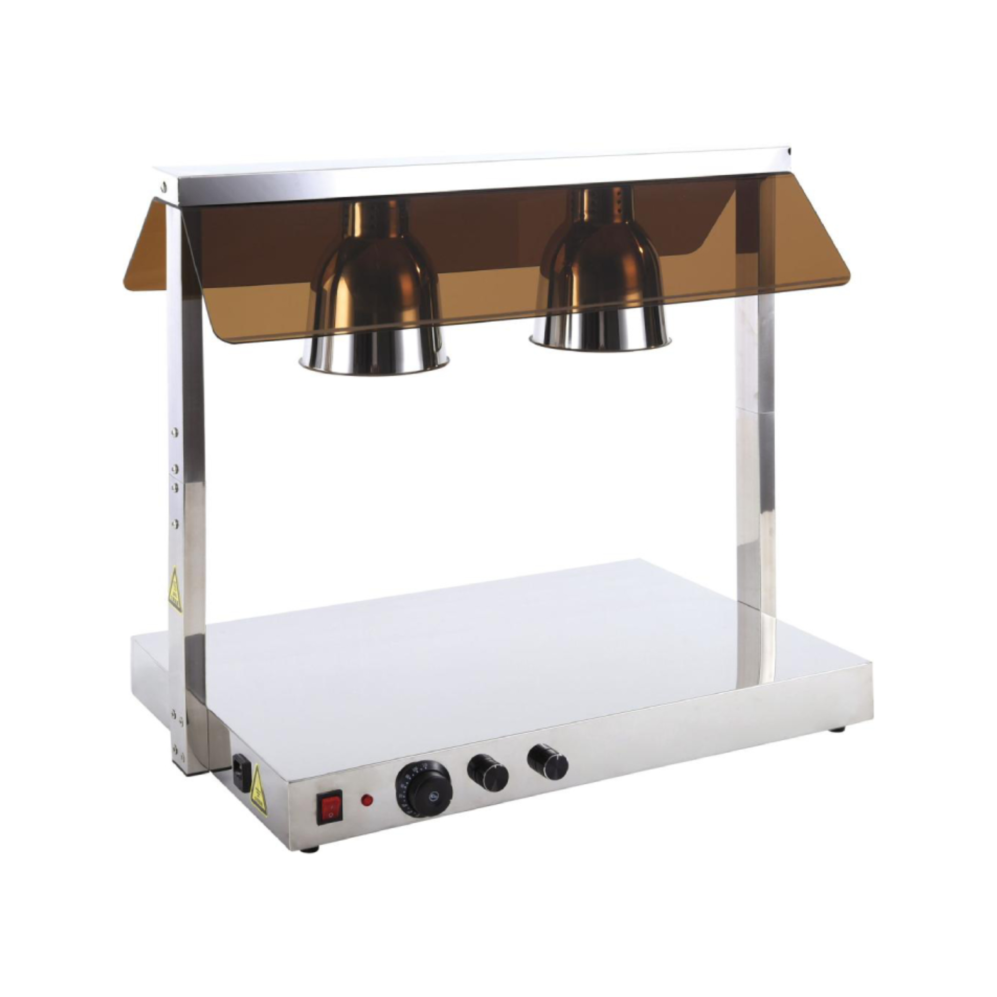 Lampara de Calor para Alimento de Mesa 2 Cabezal con Base AK10201