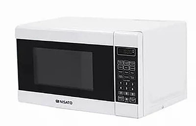 Microondas Nisato Digital de 20 Litros – Blanco y Negro