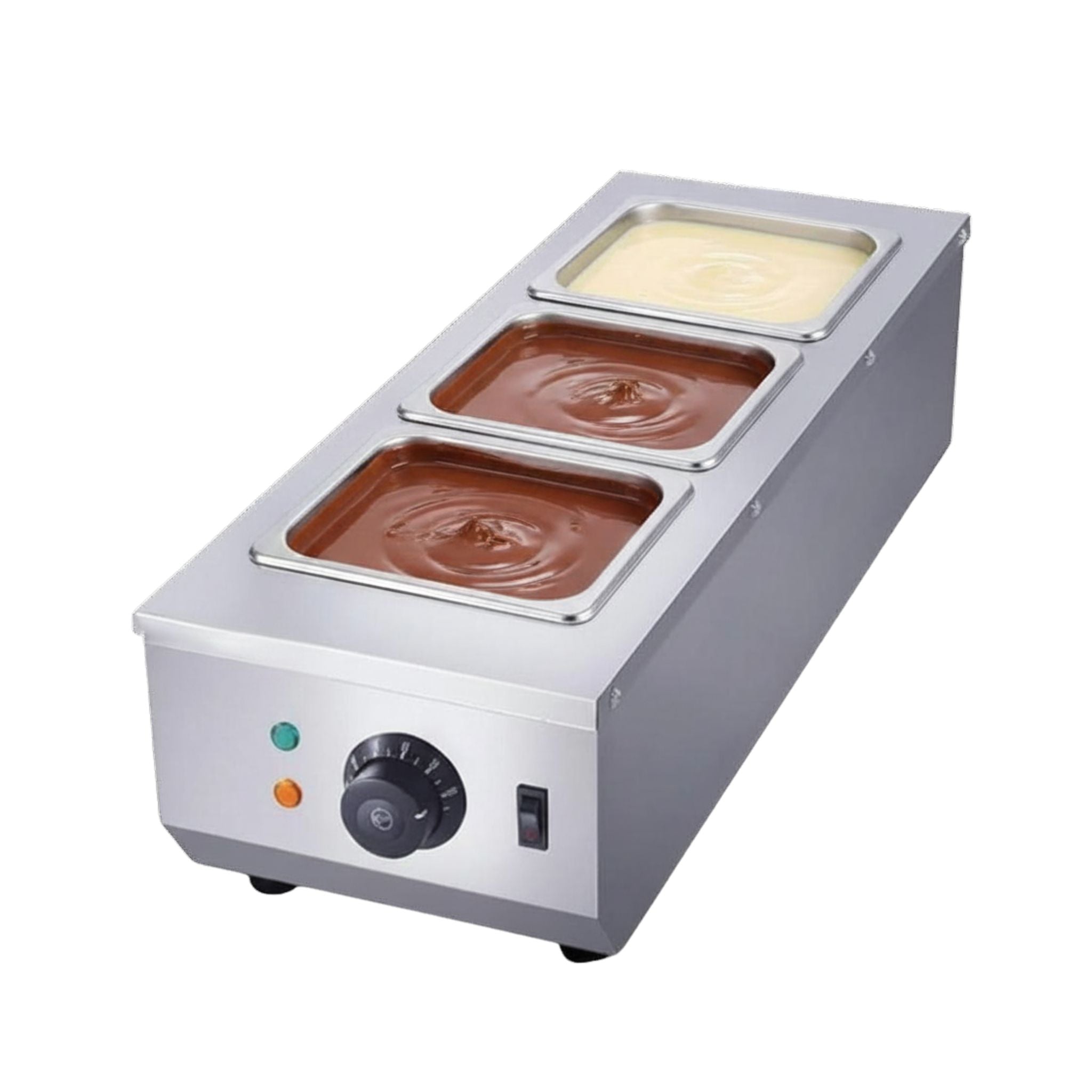 Máquina templadora de chocolate ASTAR con 3 recipientes 1/6, modelo SCS-CW3.