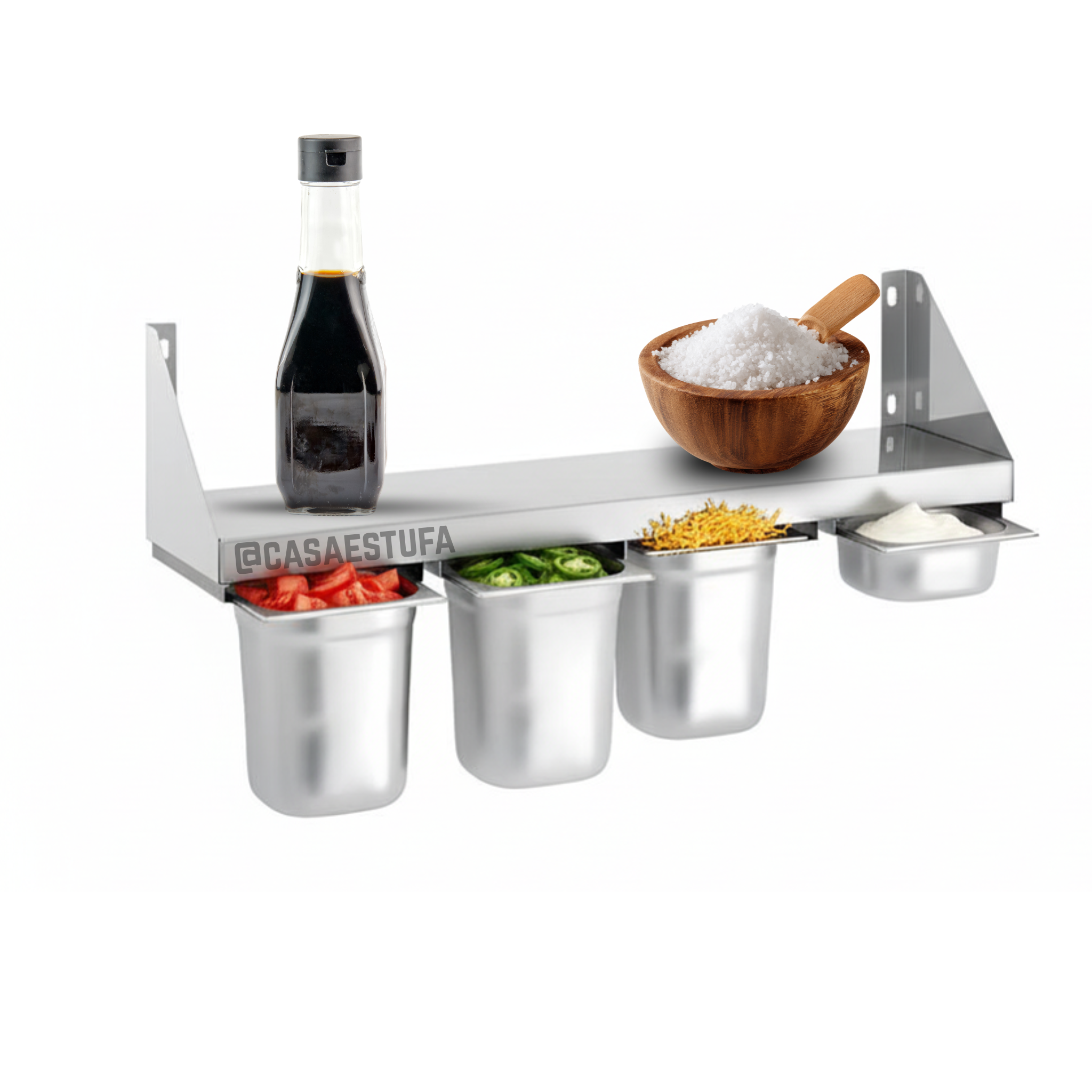 Repisa de Pared con Porta Bandeja