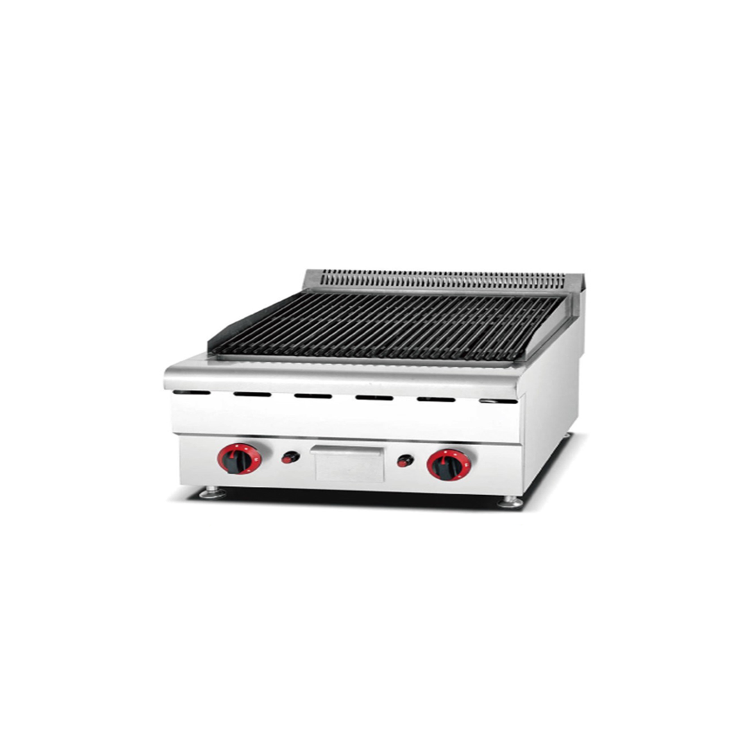 Parrilla a Gas con Piedra Volcánica 4 Quemador 90cm