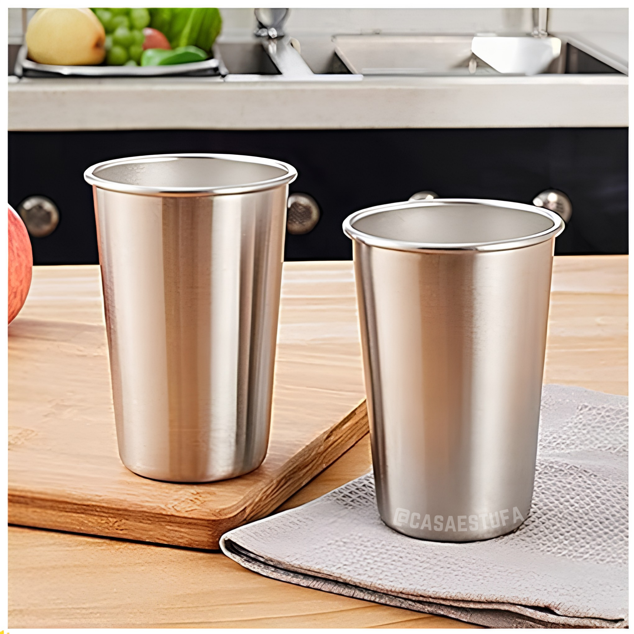 Vaso de Metal Chico 6x9cm 7oz
