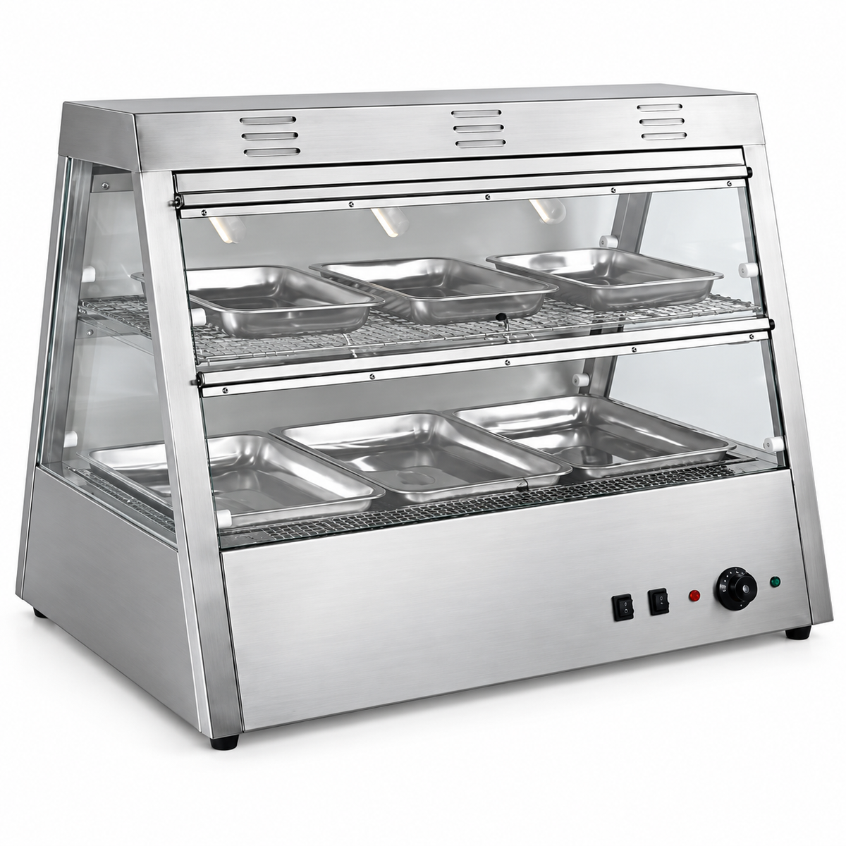 Vitrina Caliente de 90 cm para 6 Bandejas – CEW-2X3, 110 V