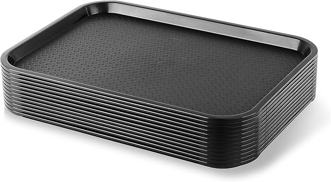 Bandeja Rectangular Plastica de Servir Comida 45x35cm