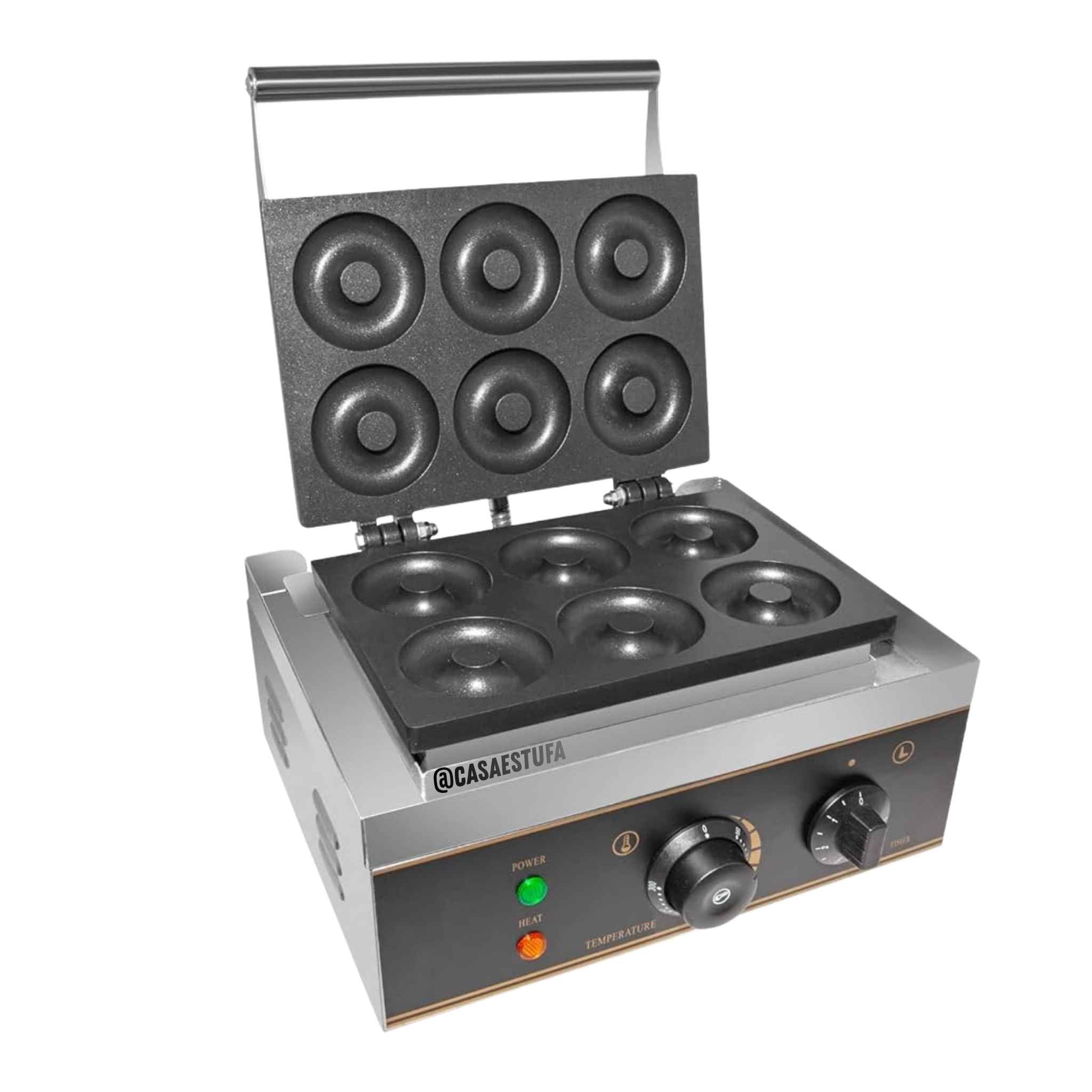 Máquina eléctrica Amina para preparar 6 donas simultáneamente, modelo HDM-6