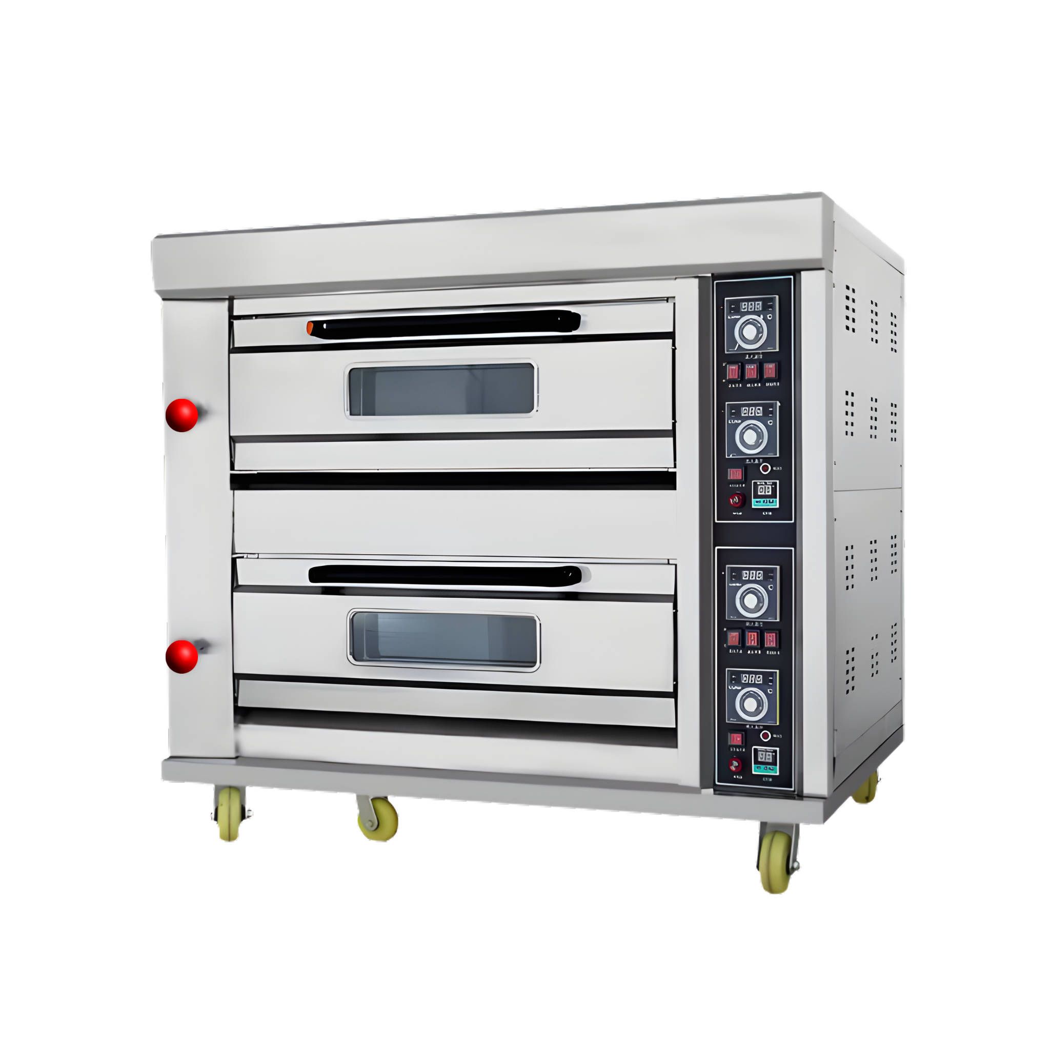 Horno Industrial a Gas de 2 Nivel 4 Bandejas Americana 18x26in / 66x46cm