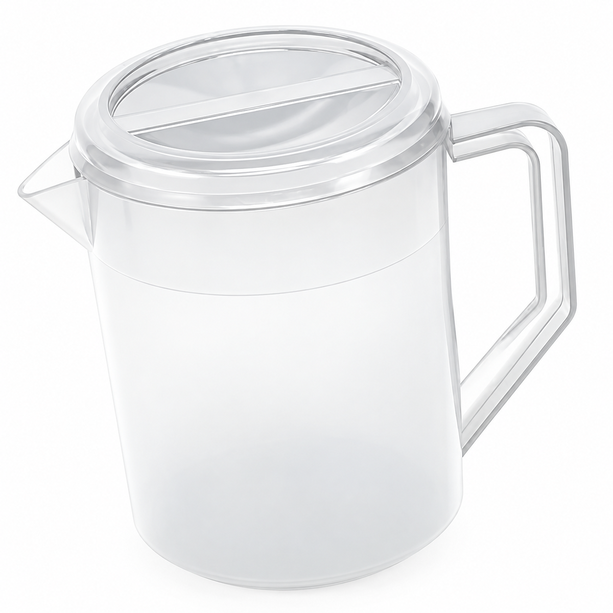 Jarra Transparente Ancha de Policarbonato con Tapa – 1.5 L