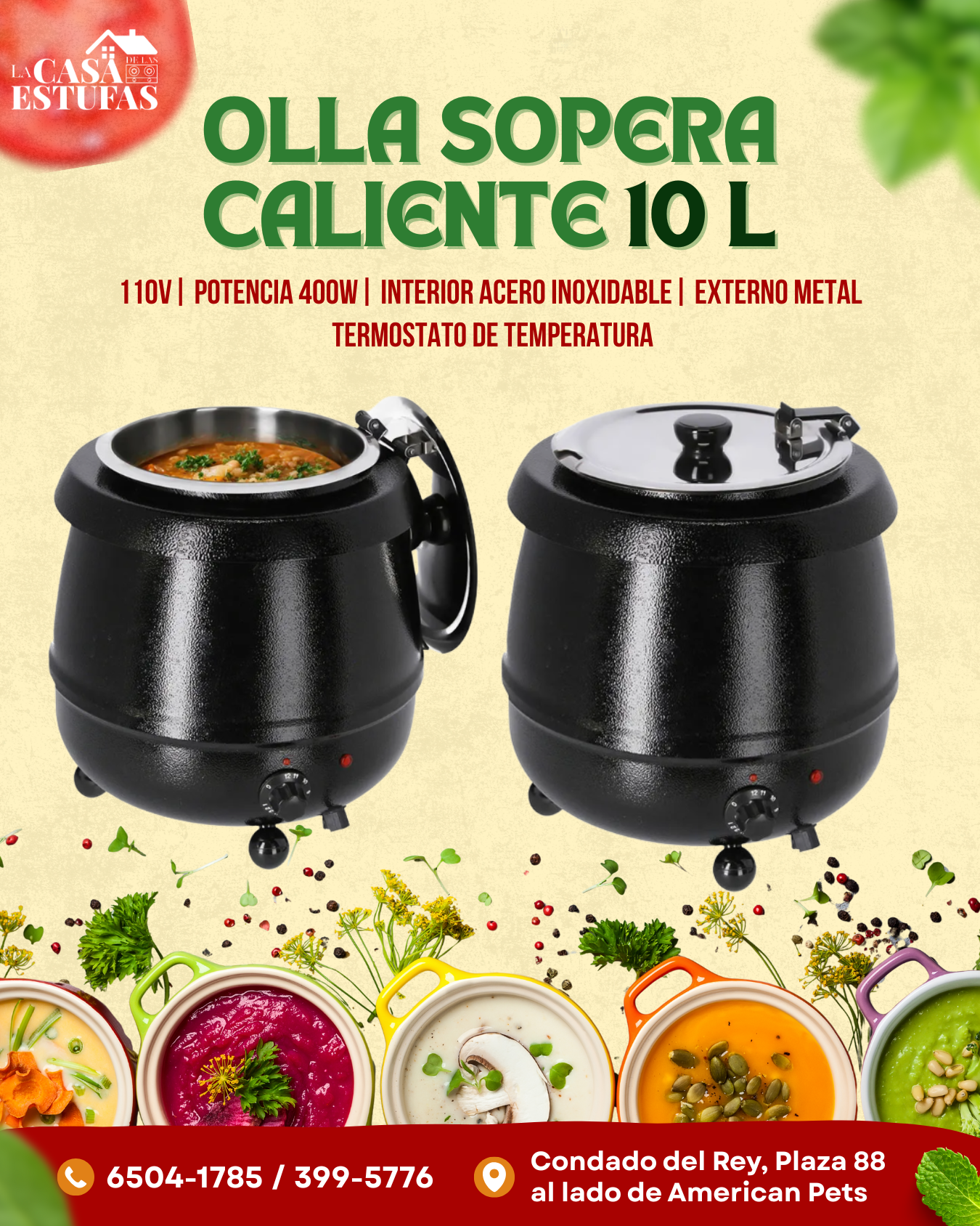 Olla Sopera Caliente 110V