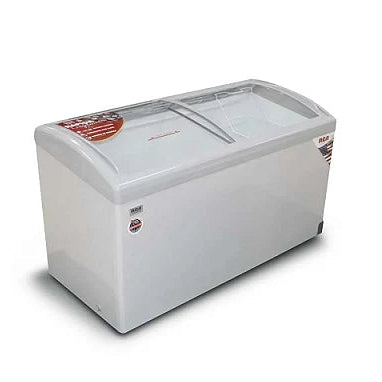 Congelador horizontal comercial RCA de 16 pies con puertas corredizas de vidrio, modelo RCIF16DA